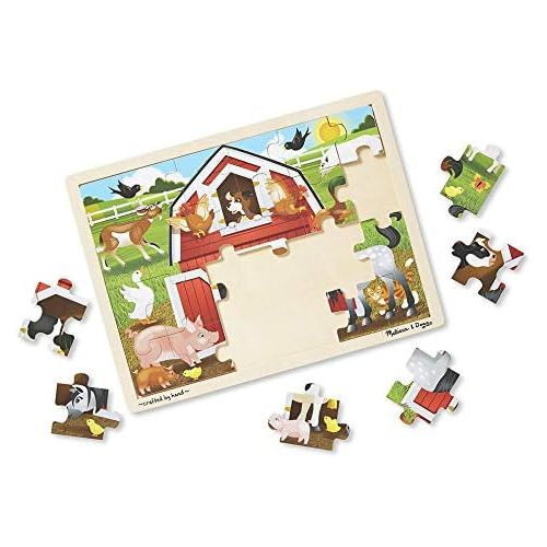  Melissa & Doug Barnyard Wooden Jigsaw Puzzle (24 pcs)