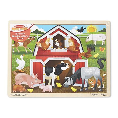  Melissa & Doug Barnyard Wooden Jigsaw Puzzle (24 pcs)