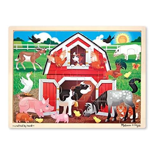  Melissa & Doug Barnyard Wooden Jigsaw Puzzle (24 pcs)