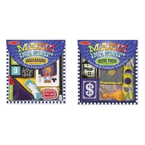  Melissa & Doug Magic in a Snap Abracadabra Collection & Magic in a Snap! Hocus-Pocus Collection