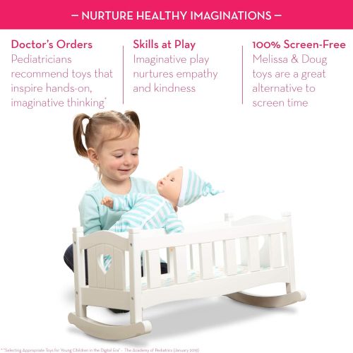  Melissa & Doug Wooden Play Cradle