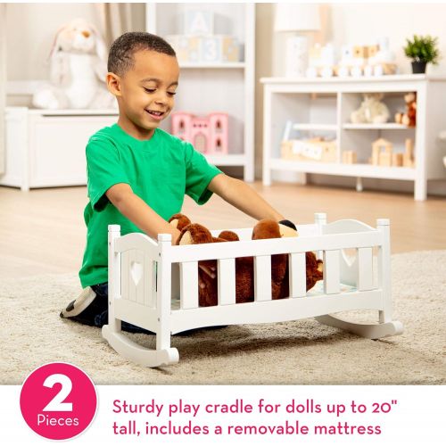  Melissa & Doug Wooden Play Cradle