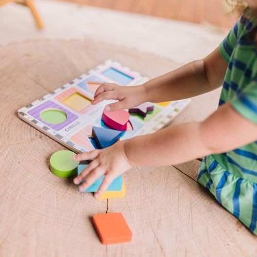  Melissa & Doug Shapes Wooden Chunky Puzzle