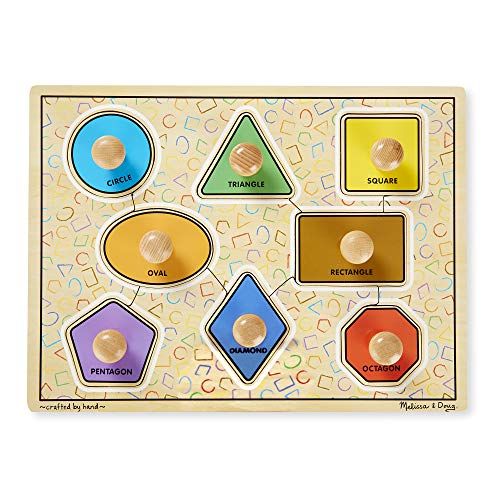  Melissa & Doug Deluxe Jumbo Knob Puzzle - Geometric Shapes