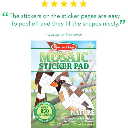  Melissa & Doug Mosaic Sticker Pad - Nature