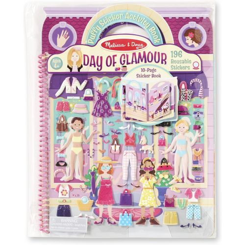  Melissa & Doug Puffy Sticker Activity Book--Day of Glamour