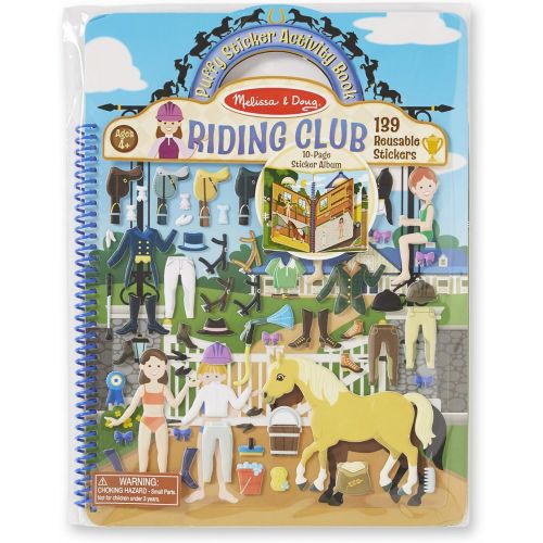  Melissa & Doug Puffy Sticker Activity Book - Riding Club