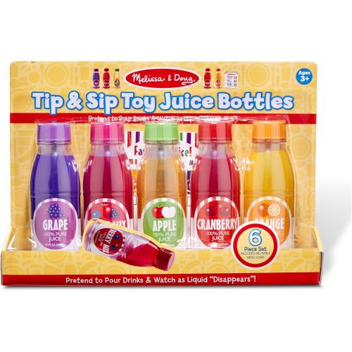  Melissa & Doug Tip & Sip Toy Juice Bottles