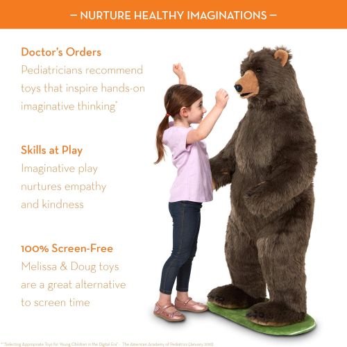  Melissa & Doug Grizzly Bear, Brown (30402)