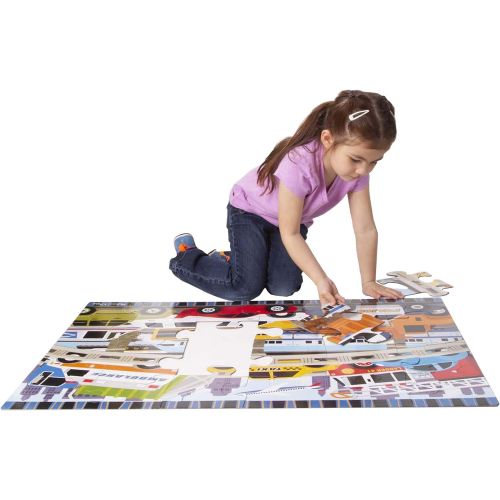  Melissa & Doug 24pc Traffic Jam Floor Puzzle