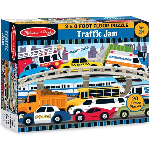  Melissa & Doug 24pc Traffic Jam Floor Puzzle