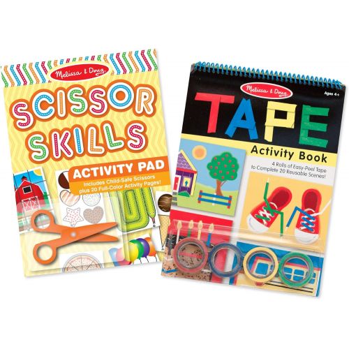  Melissa & Doug Activity Book Bundle - Scissor Skills & Tape Activity Book