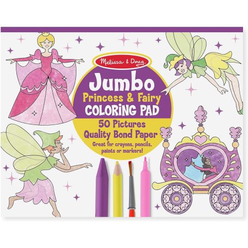  Melissa & Doug Princess & Fairy Jumbo Coloring Pad