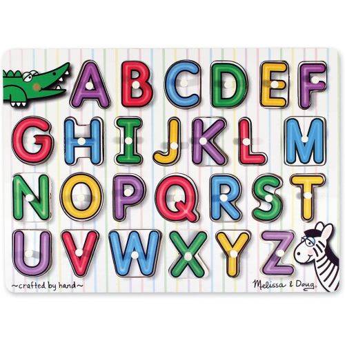  Melissa & Doug See-Inside Alphabet Peg Puzzle