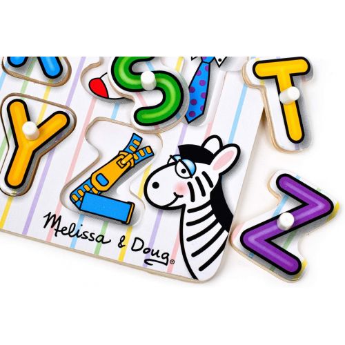  Melissa & Doug See-Inside Alphabet Peg Puzzle