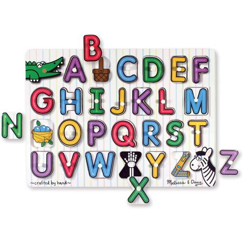  Melissa & Doug See-Inside Alphabet Peg Puzzle