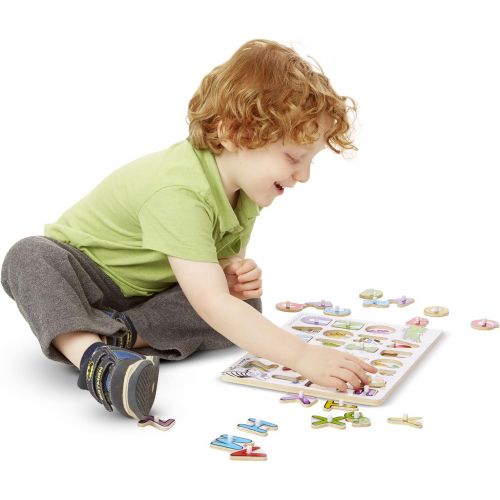  Melissa & Doug See-Inside Alphabet Peg Puzzle