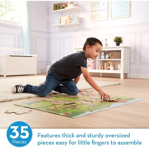  Melissa & Doug Natural Play 35pc Giant Floor Puzzle - On The Farm