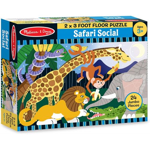  Melissa & Doug 24pc Safari Social Floor Puzzle