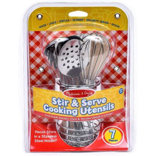  Melissa & Doug Stir & Serve Cooking Utensils