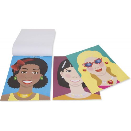  Melissa & Doug Make-a-Face Sticker Pad - Fashion Faces