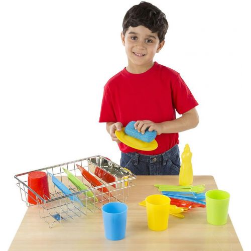  Melissa & Doug Wash & Dry Dish Set