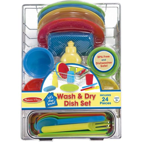  Melissa & Doug Wash & Dry Dish Set