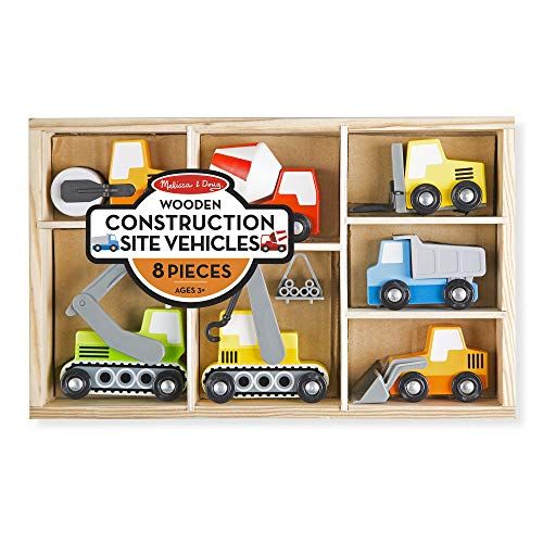  Melissa & Doug Wooden Construction Site Vehicles