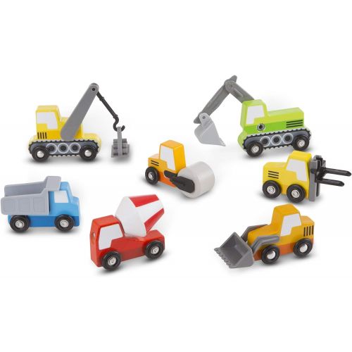  Melissa & Doug Wooden Construction Site Vehicles