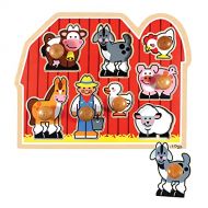 Melissa & Doug Farm Animals Jumbo Knob Wooden Puzzle