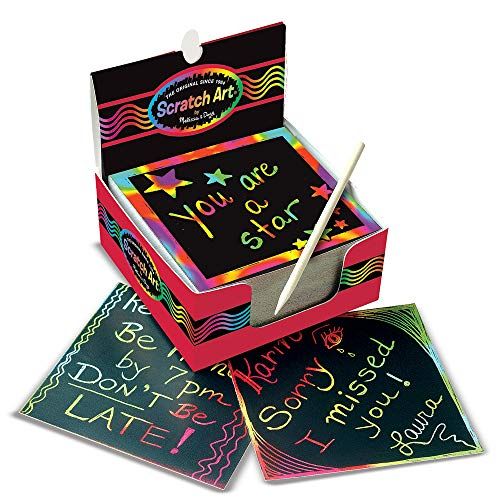  Melissa & Doug Scratch Art Box of Rainbow Mini Notes