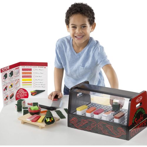  Melissa & Doug Roll, Wrap & Slice Sushi Counter Toy