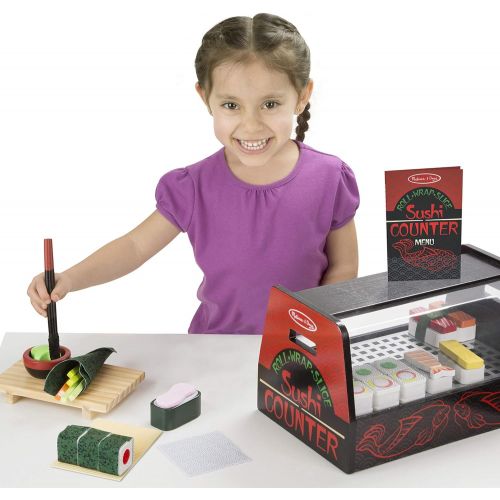  Melissa & Doug Roll, Wrap & Slice Sushi Counter Toy