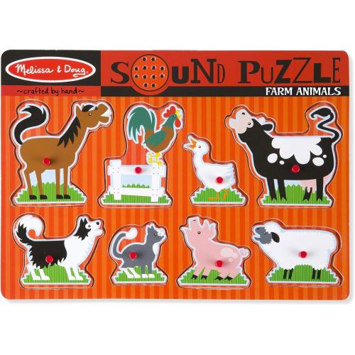  Melissa & Doug Farm Animals Sound Puzzle