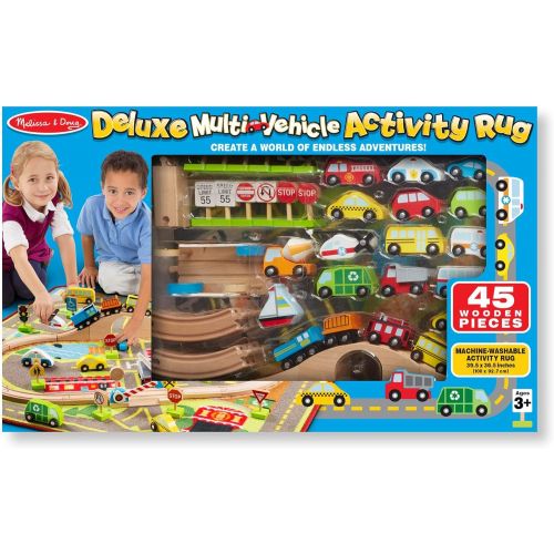  Melissa & Doug Deluxe Multi Vehicle Activity Rug Play Set