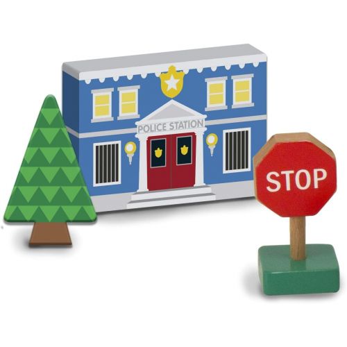  Melissa & Doug Wooden Town Play Set