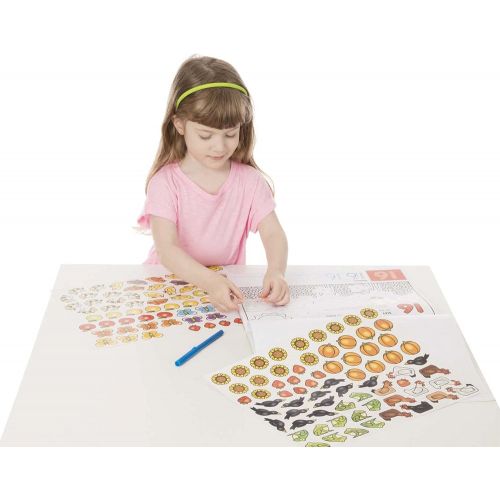  Melissa & Doug Sticker and Coloring Activity Pad 3-Pack  Alphabet, Numbers, Colors and Shapes