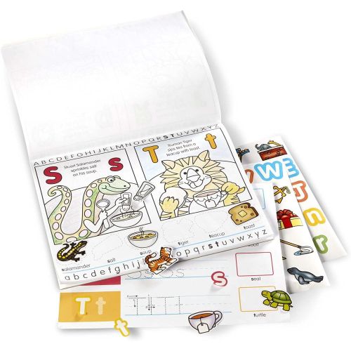  Melissa & Doug Sticker and Coloring Activity Pad 3-Pack  Alphabet, Numbers, Colors and Shapes