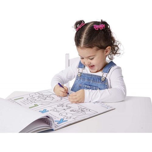  Melissa & Doug Sticker and Coloring Activity Pad 3-Pack  Alphabet, Numbers, Colors and Shapes