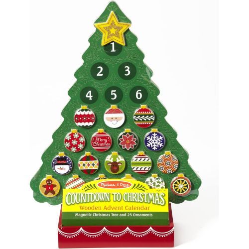  Melissa & Doug Countdown to Christmas Wooden Advent Calendar