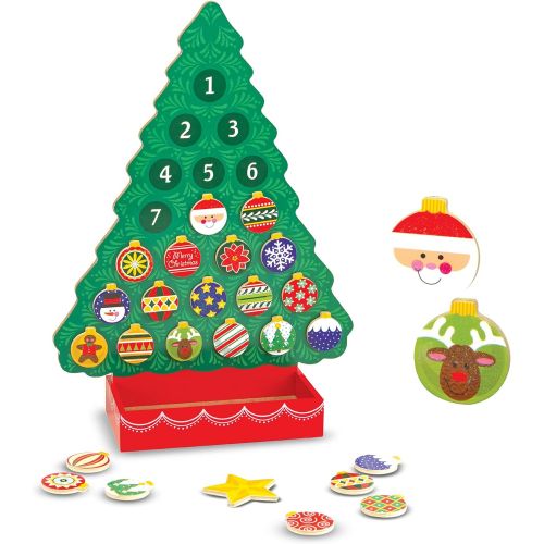  Melissa & Doug Countdown to Christmas Wooden Advent Calendar