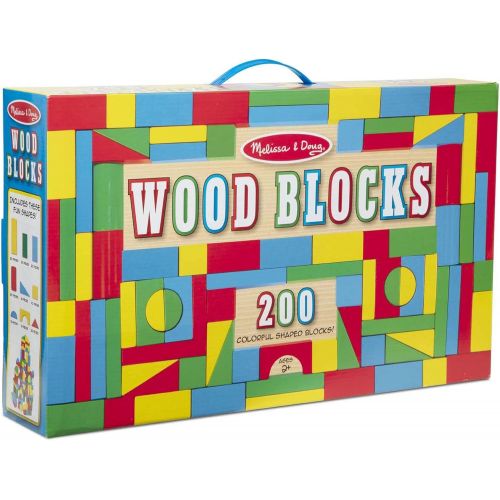  Melissa & Doug 200 Wood Block Set