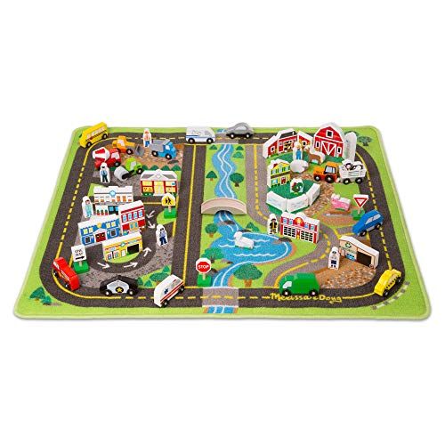  Melissa & Doug Deluxe Road Rug Play Set