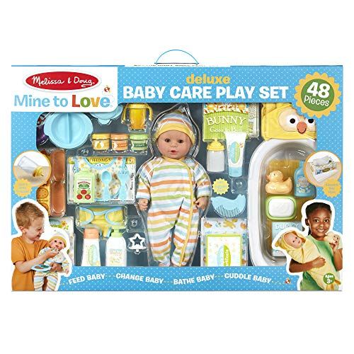  Melissa & Doug Deluxe Baby Care Play Set