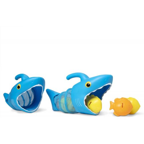  Melissa & Doug Sunny Patch Spark Shark Fish Hunt Pool Game With 2 Nets and 6 Fish to Catch