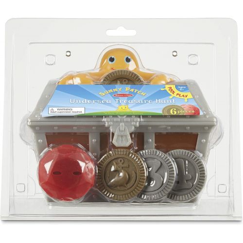  Melissa & Doug Sunny Patch Undersea Treasure Hunt Pool Game With Floating Chest and 6 Treasure Pieces