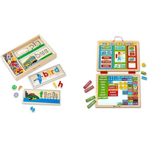  Melissa & Doug See & Spell & Magnetic Daily Calendar Bundle