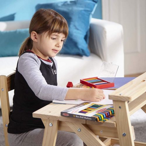  Melissa & Doug Wooden Project Solid Wood Workbench, (E-Commerce Packaging, Great Gift for Girls and Boys - Best for 3, 4, 5, and 6 Year Olds)