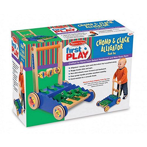  Melissa & Doug Chomp & Clack Alligator Push Toy