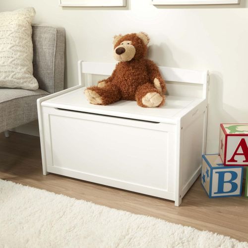  Melissa & Doug Wooden Toy Chest - White